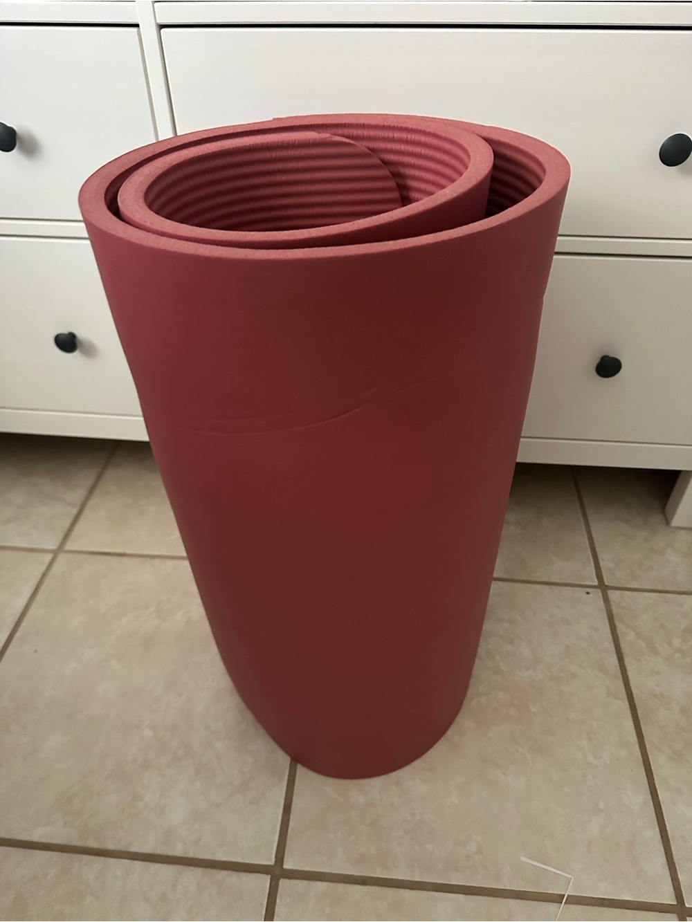 All in Motion Rose Pink Ribbed Yoga Mat